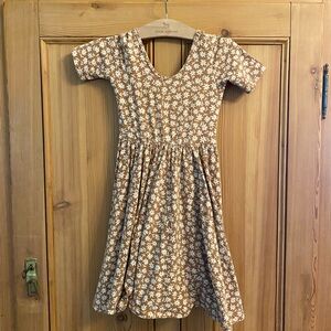 Alice + Ames Brown Floral Twirl Dress